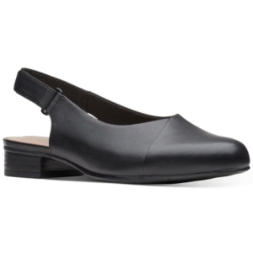 Clarks Womens Juliet Pull Leather Slip on Slingbacks